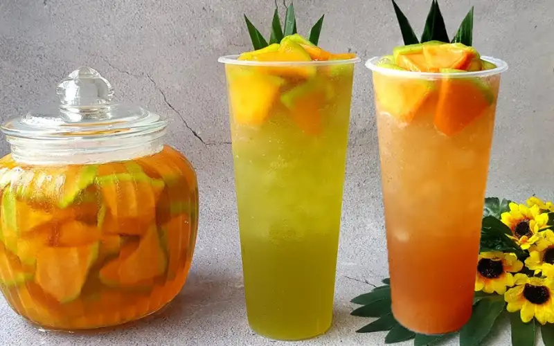 Cách Làm Trà Dưa Lưới với 4 bước Thanh Mát
