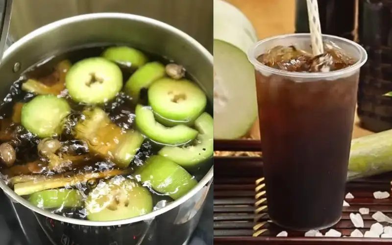 Cách làm trà bí đao hạt chia