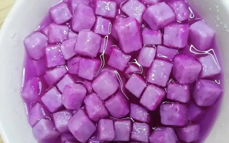 học cách làm thạch khoai môn trà sữa