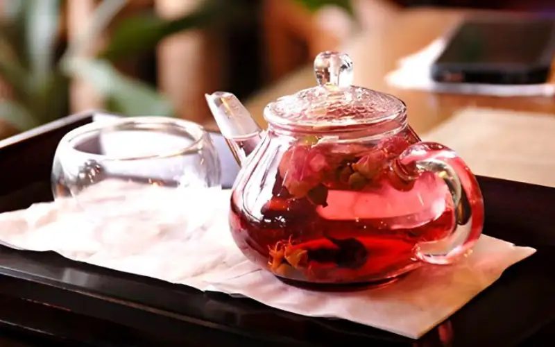 trà dưỡng nhan hoa hồng thơm ngon