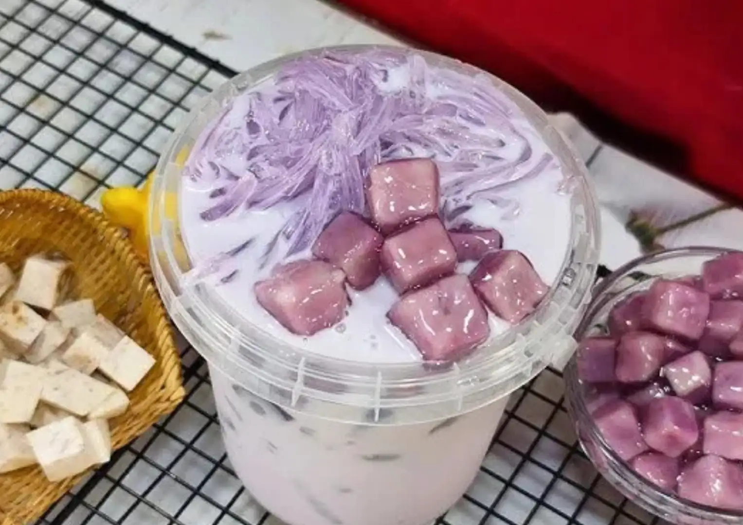 Cách nấu trà sữa khoai môn cho quán dễ bán