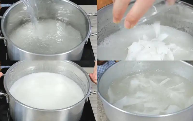 Cách Làm Thạch Dừa Sợi Giòn Lâu, Không Bị Chảy Nước
