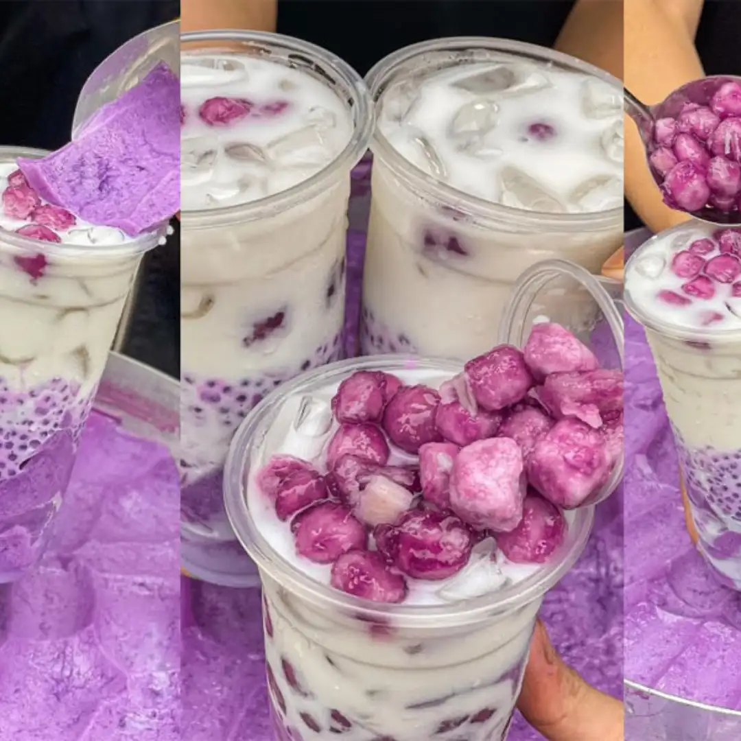 Topping trà sữa khoai môn: thạch khoai môn