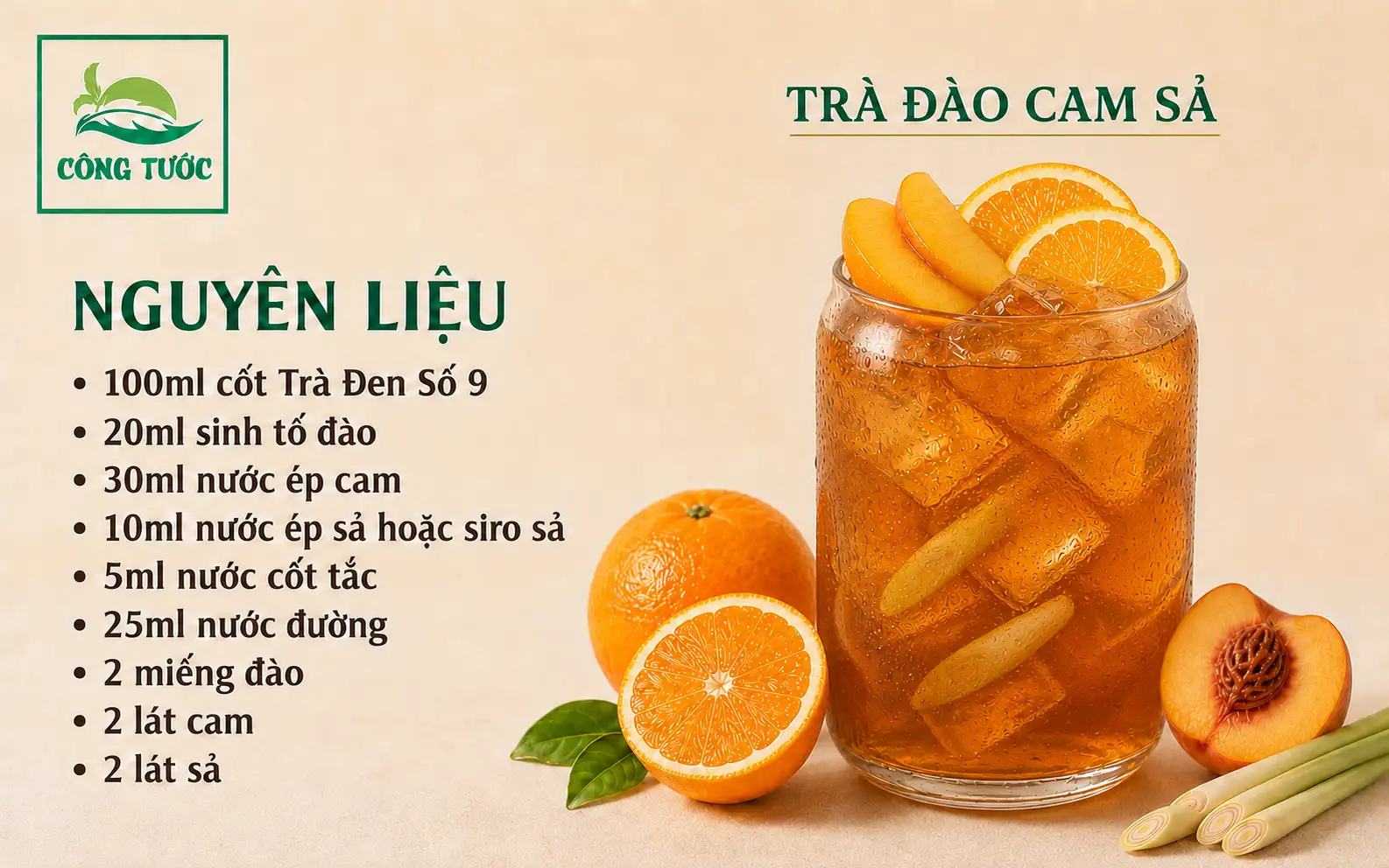 trà đào cam sả