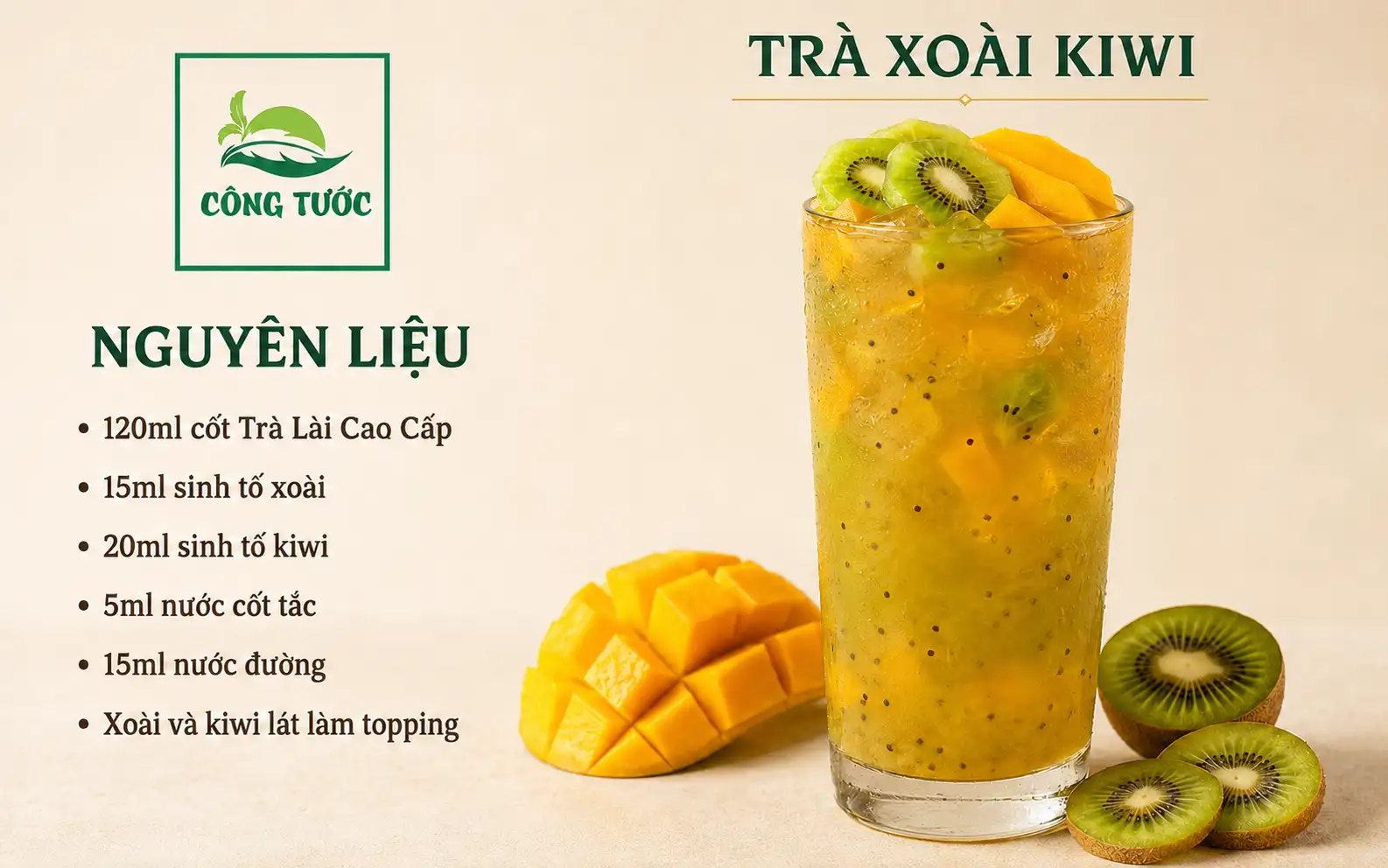 trà xoài kiwi