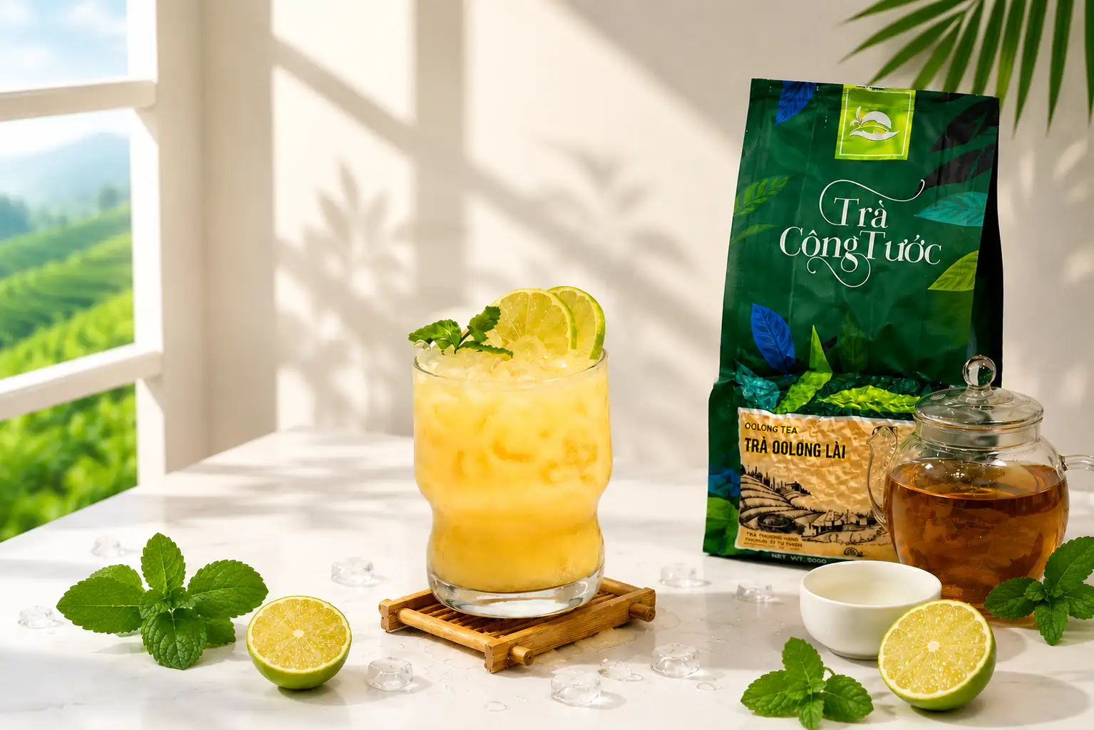 Công thức Yakult Nhiệt Đới chuẩn với Trà Oolong Lài Công Tước