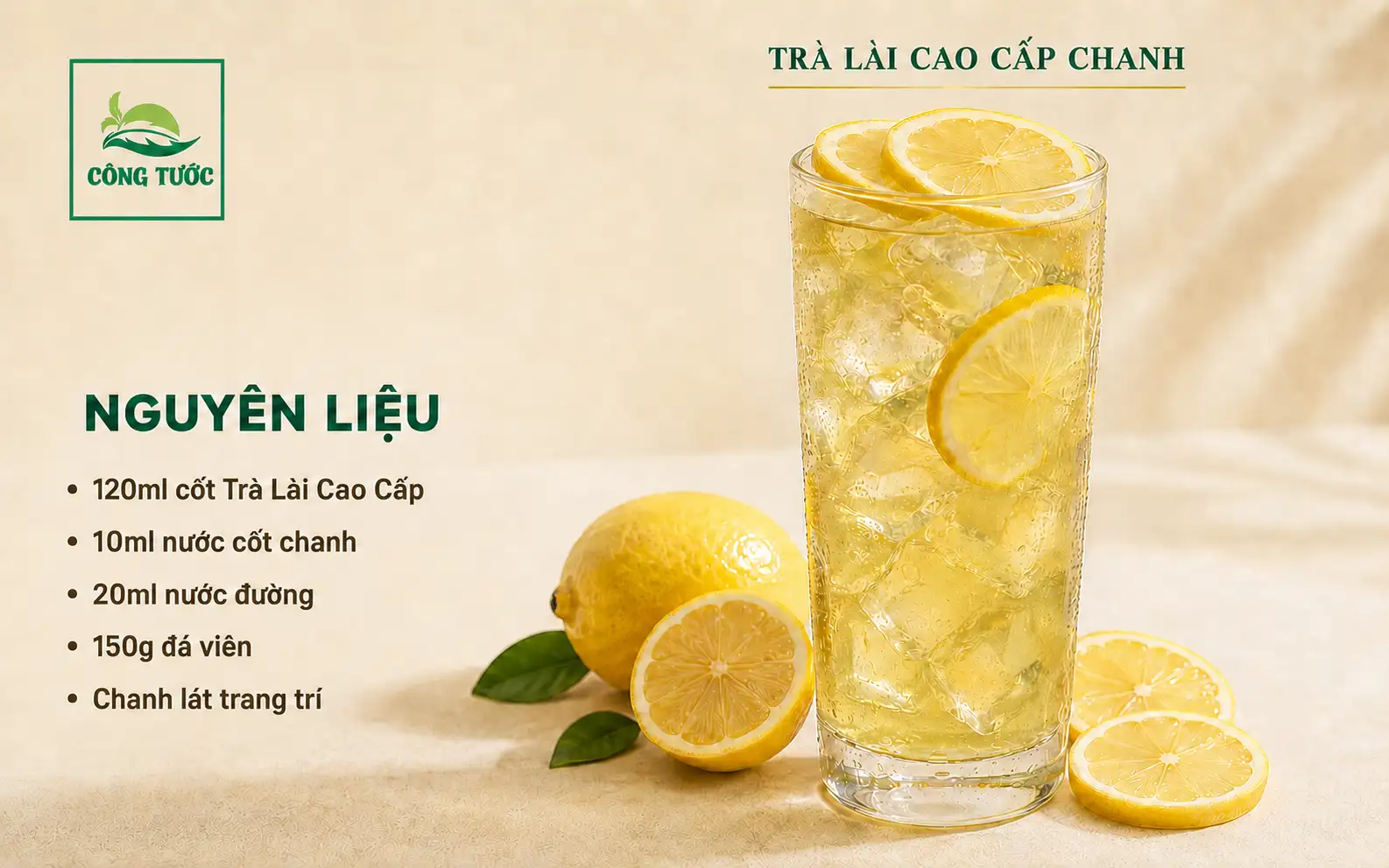 trà lài cao cấp chanh