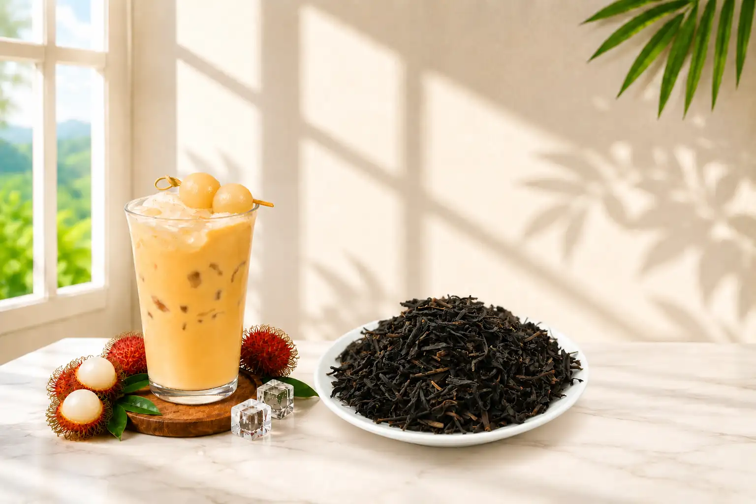 Công thức Trà Sữa Chôm Chôm chuẩn với Trà Đen Nguyên Lá Trà Công Tước.
