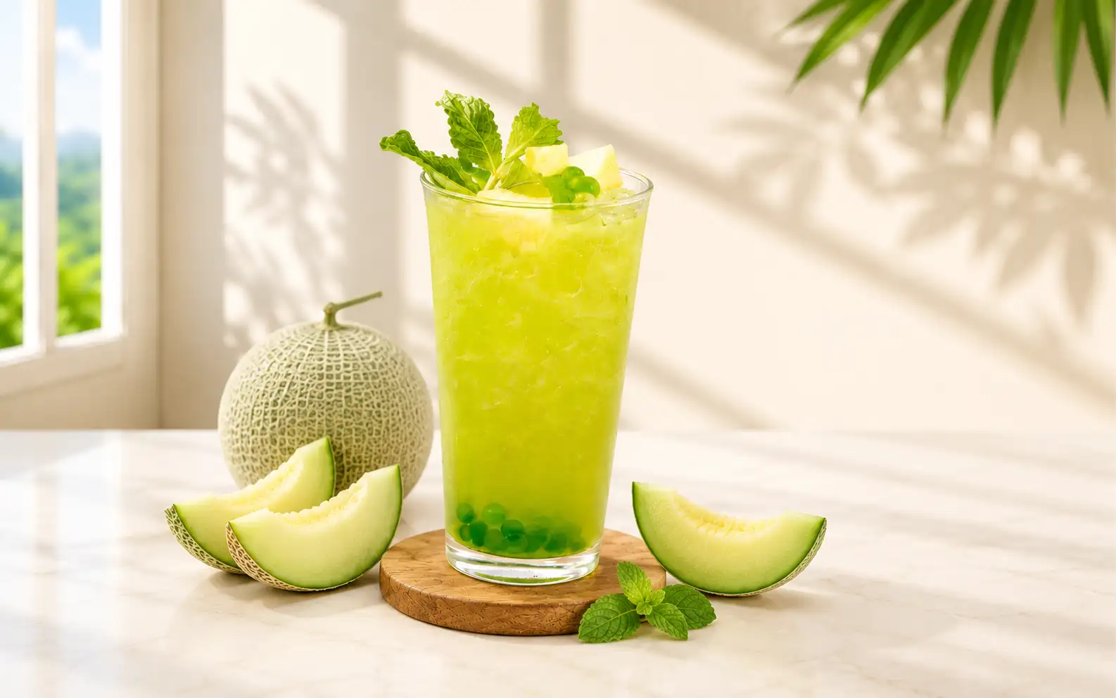 Khám phá công thức Trà Dưa Lưới với Trà Lài Công Tước