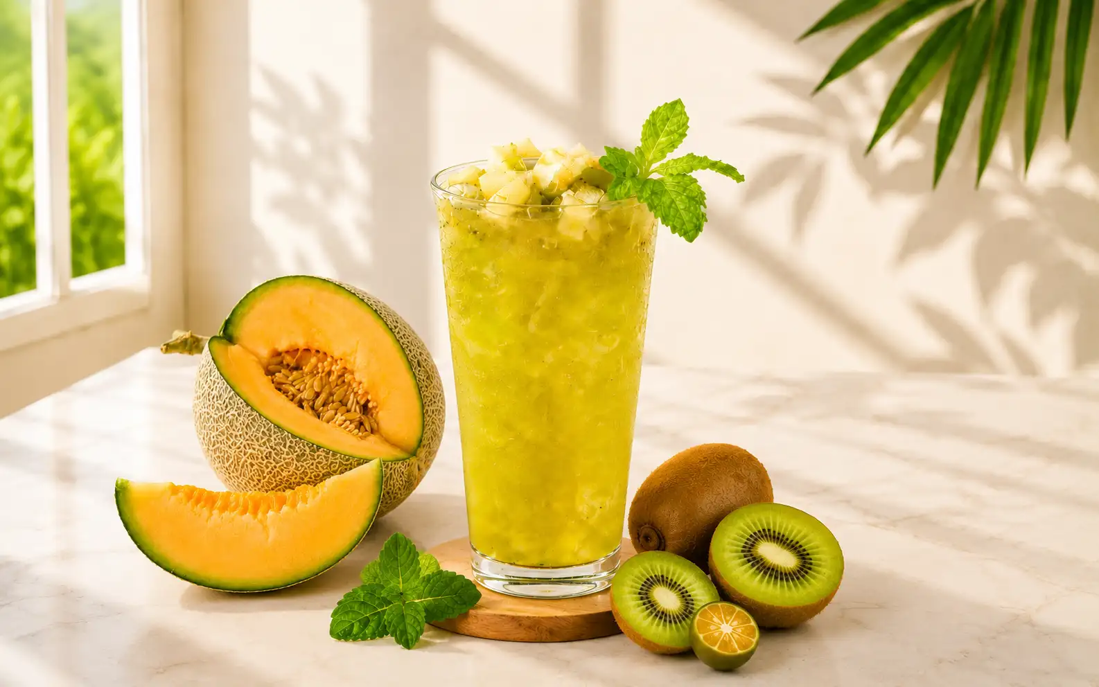 Khám phá công thức Trà Kiwi Dưa Lưới với Trà Công Tước
