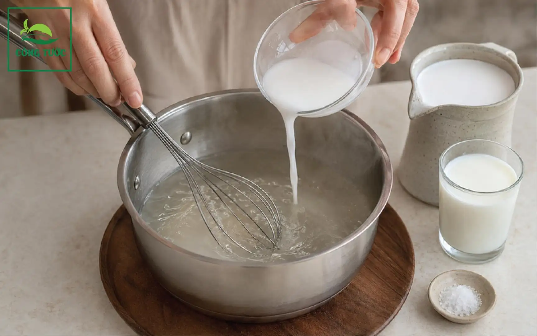 Sương Sáo Nước Cốt Dừa Hạt É