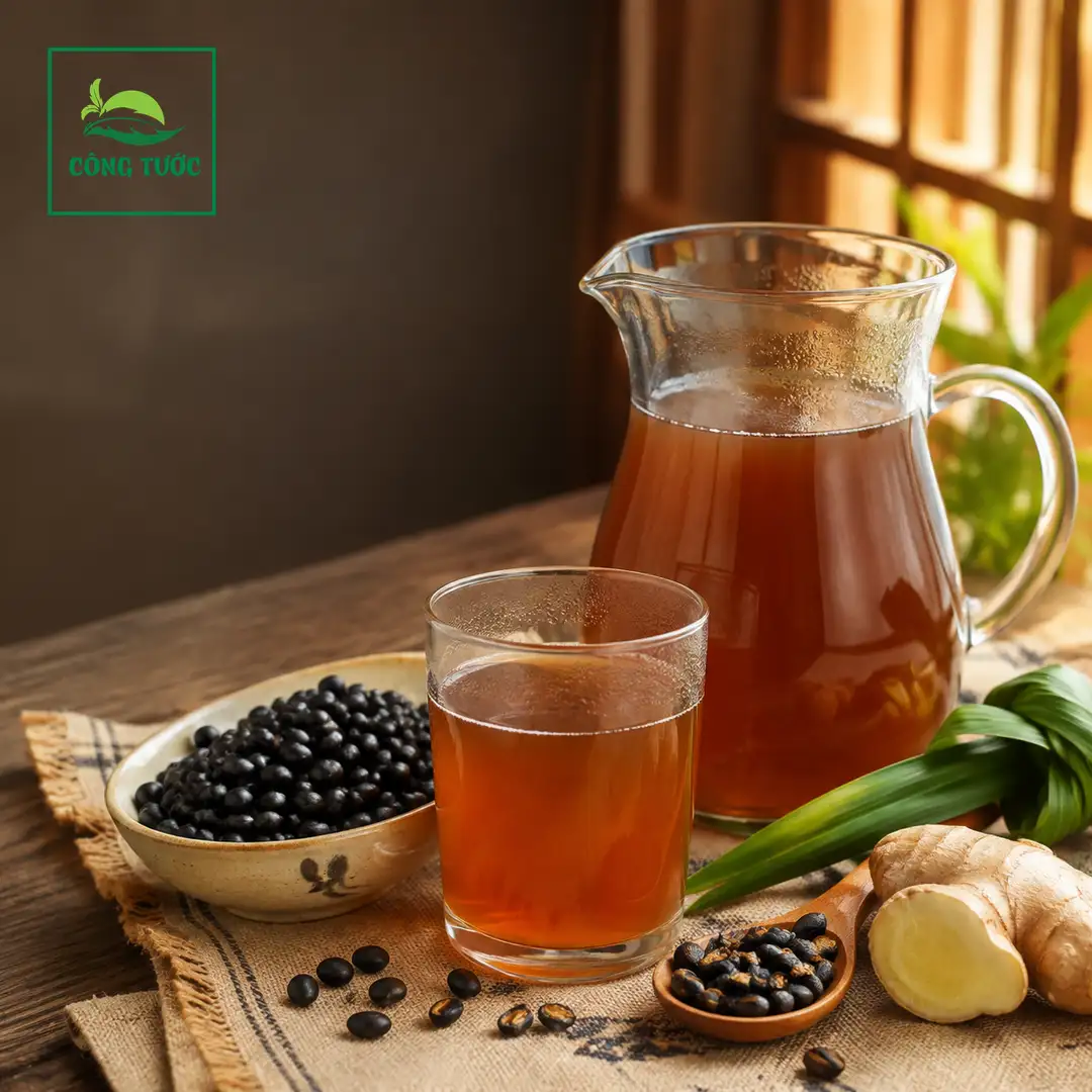 Nước Đậu Đen Rang