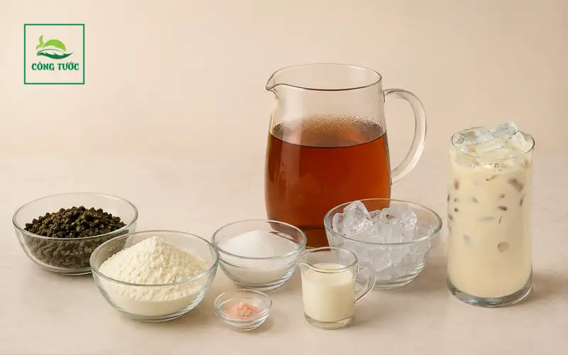 Trà Sữa Oolong Lài