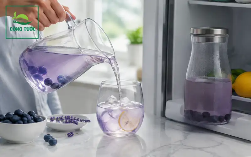  Nước Ngâm Việt Quất Và Hoa Oải Hương