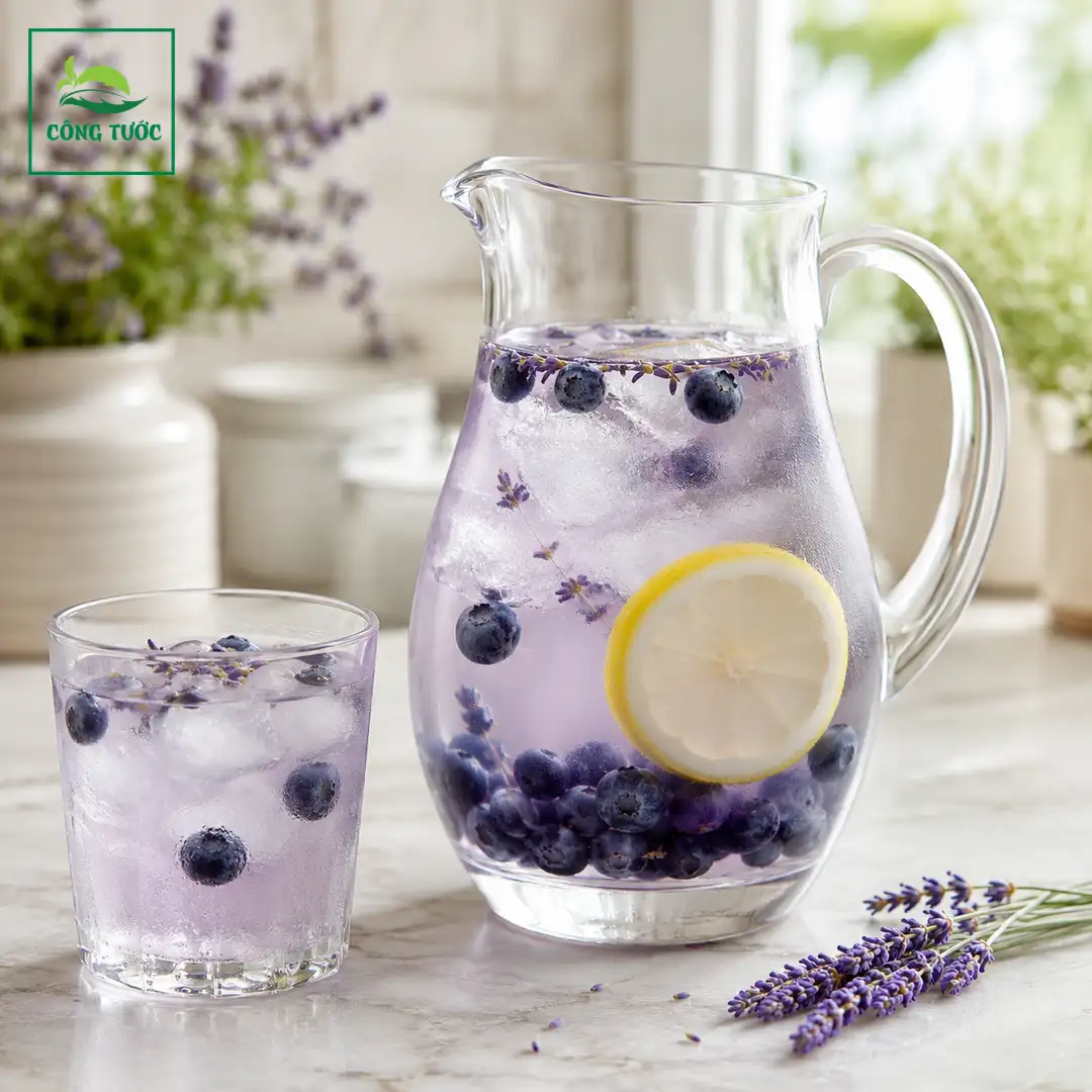 Nước Ngâm Việt Quất Và Hoa Oải Hương