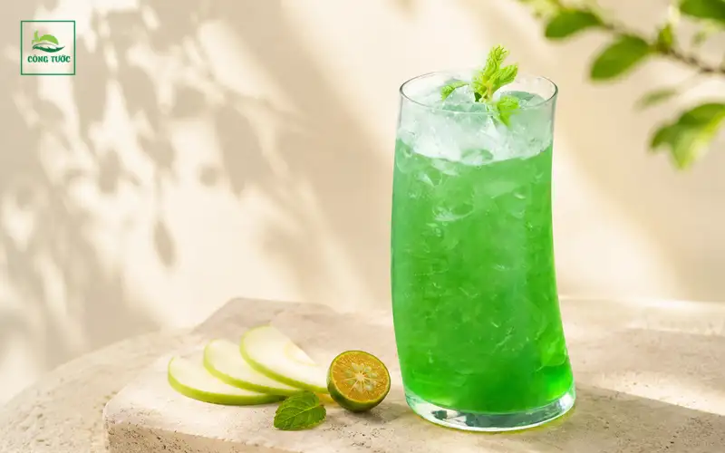 Trà Táo Xanh Bạc Hà
