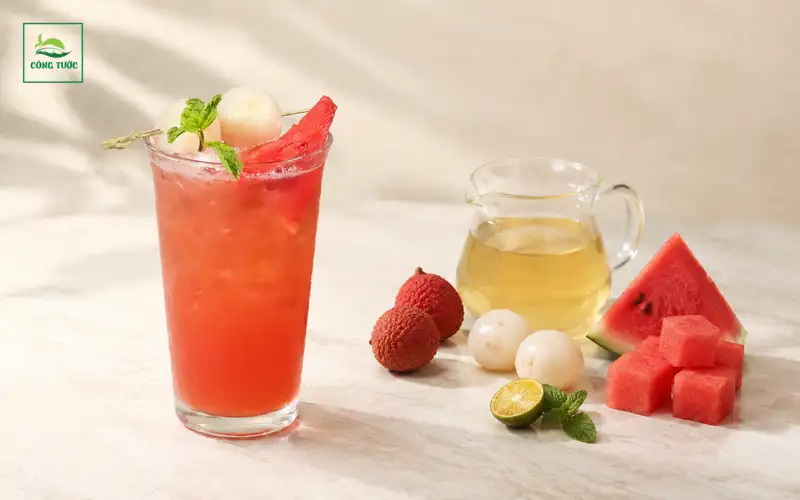 Trà Vải Dưa Hấu