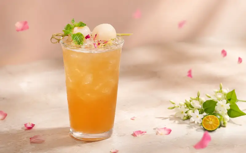 Trà Vải Hoa Hồng