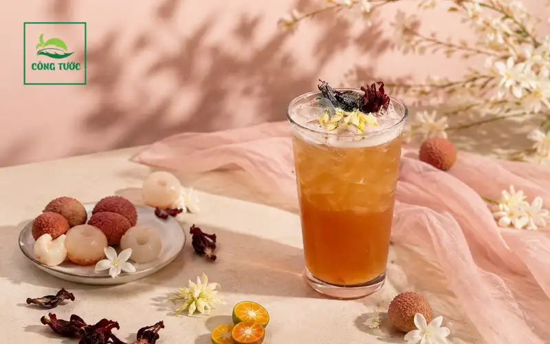 Trà Vải Hồng Lài