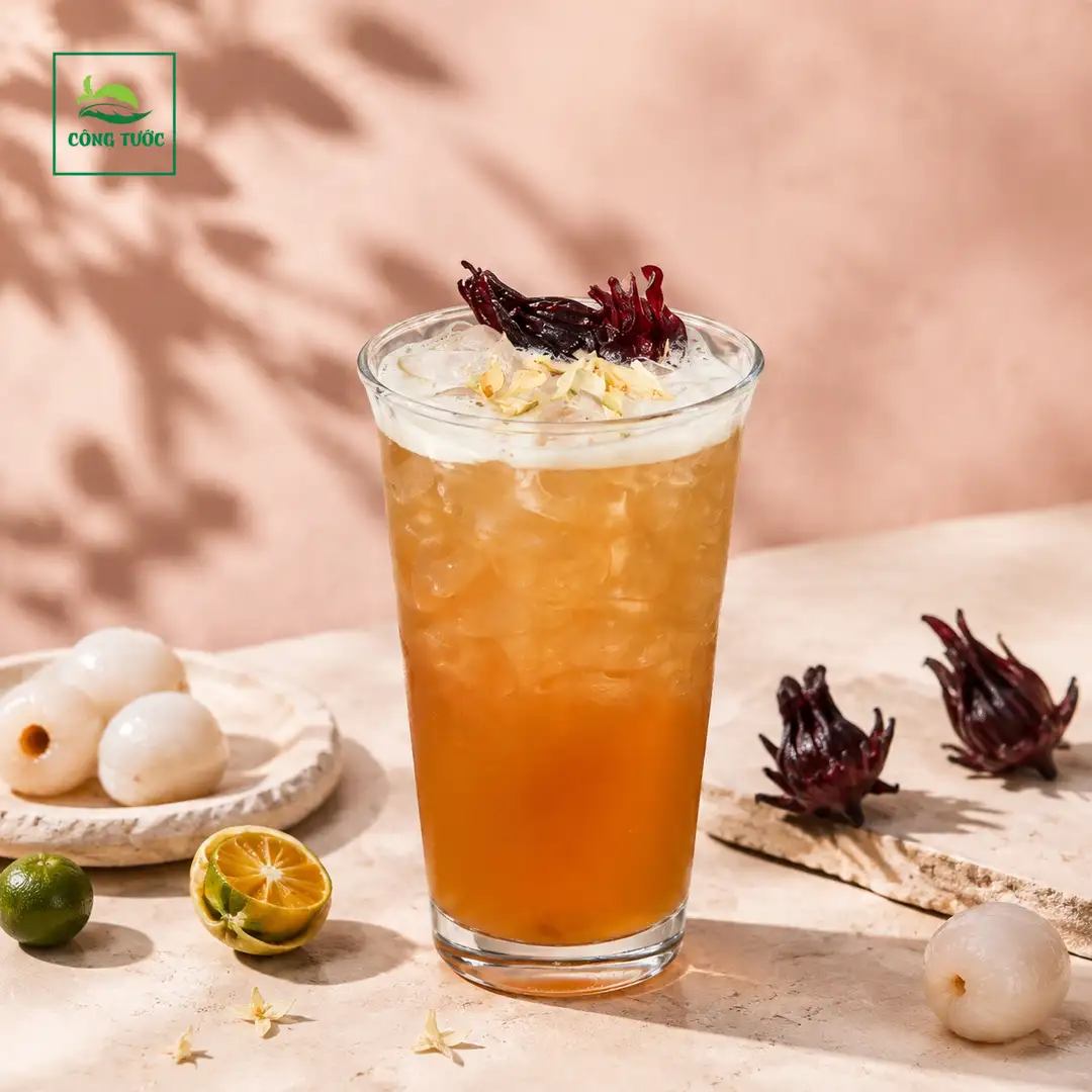 Trà Vải Hồng Lài